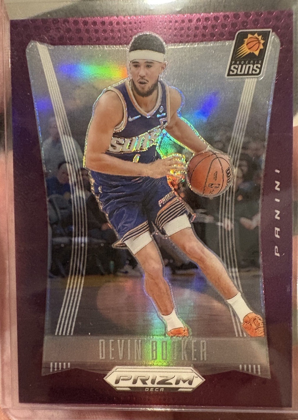 2023-24 Panini Prizm Deca - Purple Prizm #279 Devin Booker /99