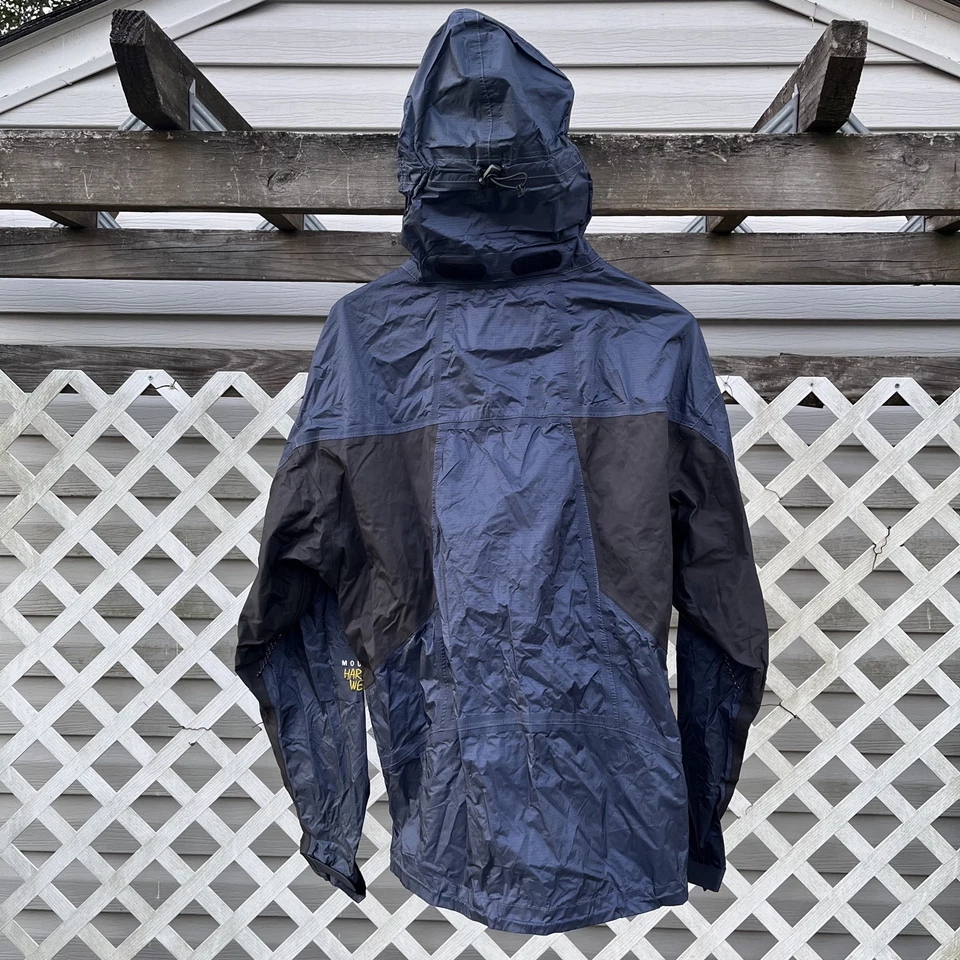 Chaqueta Mountain Hardwear Para Hombre Grande AzulConducto Seda Ripstop Senderismo Aire Libre Foto 3 de 4