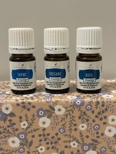 Young Living Vitality Essential Oils Lot Thyme Oregano Basil 5ml New Sealed