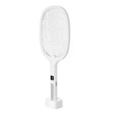 Battery Powered Fly Swatter 3-Layer Mesh 1500mAh UV Light Display