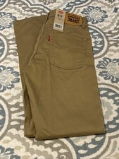 Levi's Boys 511 Slim Fit Twill Pants Size 16 Reg 28X28 Khaki Tan Beige NWT