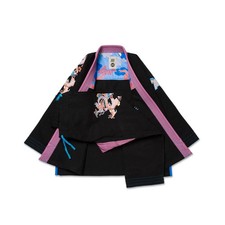 Kimono Albino e Preto Anno del Drago Nero BJJ Gi JIU JITSU 450GSM