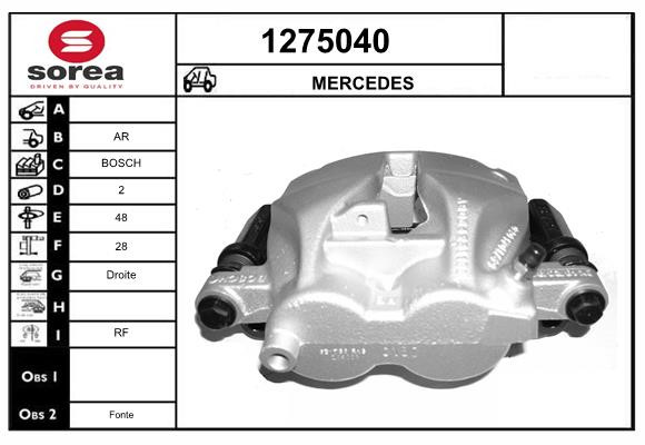 Étrier de frein SNRA 1275040 haute durabilité aux normes constructeur Sprinter 5-t