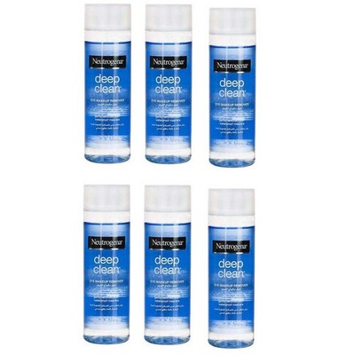 6x Neutrogena Deep Clean Augen Make-up Entferner 125ml - sanfte ölfreie Formel