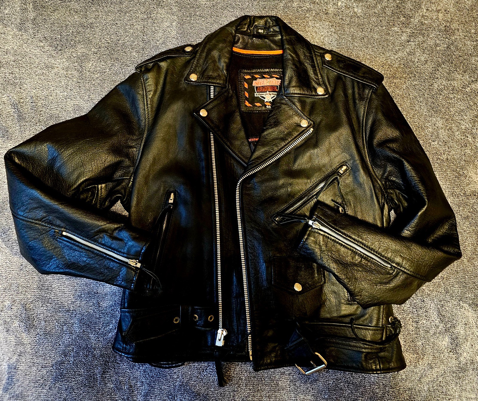 EXCELLENT Classic Interstate Leather Motorcycle R… - image 1