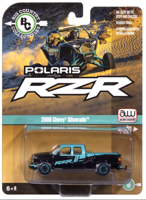 Auto World BC003 1:64 Big Country 2006 Chevy Silverado Polaris RZR