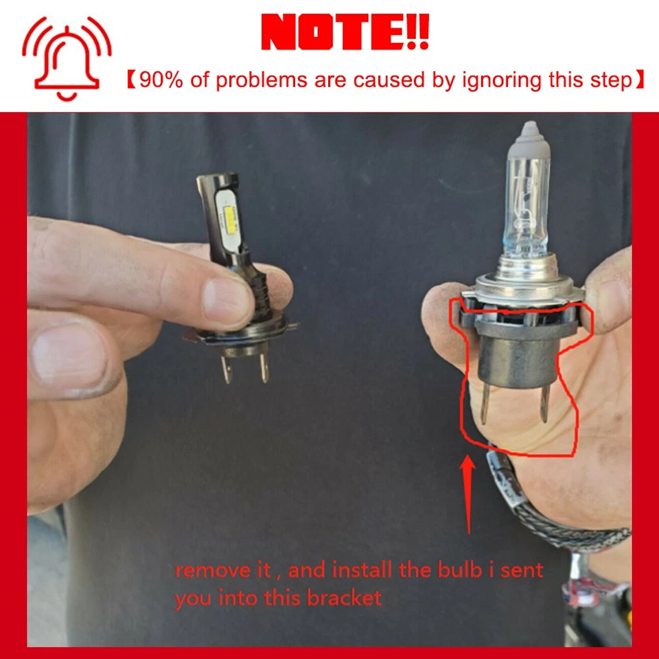 For Yamaha YZF-R6 YZF-R1 Ice Blue H7 LED Motorcycle Headlight Bulbs Kit YHL - Image 2 of 4