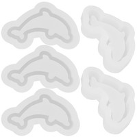 5 Pcs Silikon -AnhäNgerformen Handgefertigte SchlüSselanhäNgerform