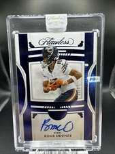 2024 Panini Flawless Rome Odunze Rookie Debut Signatures Emerald /10 RC Auto