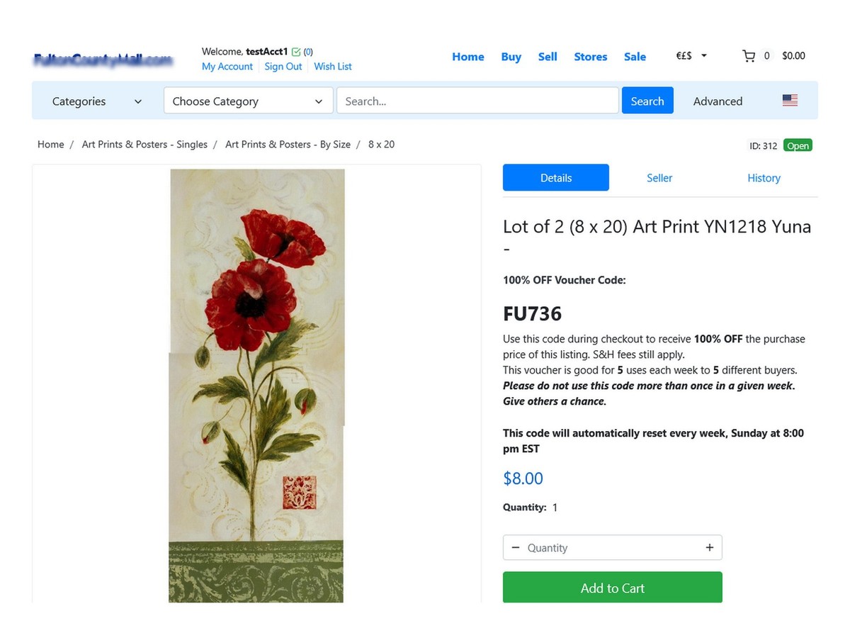 8 x 20) Art Print YN1218 Yuna | eBay