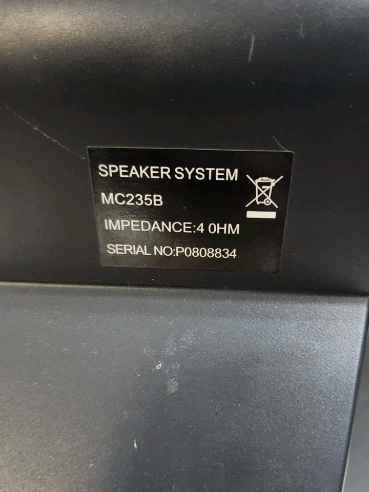 PHILIPS MC235B/37 Micro Home System Shelf Speaker Replacement Left Side Tested  - Image 4 of 4