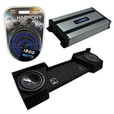 Fits 07-13 Chevy Silverado Ext Cab Alpine SWT-10S4 Dual 10 Sub Box HA-A800.1 Amp