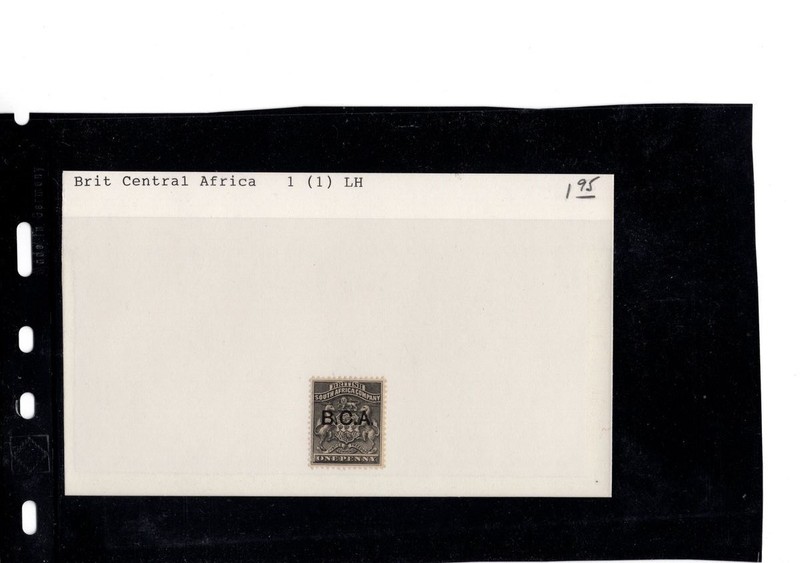 BH GOLDPATH: BRITISH CENTRAL AFRICA STAMP, CAT VALUE $1.95 BHS_001_154_26