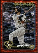 2024 Topps #663 Blake Perkins Red Crackle Foil #/199