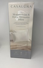 Casaluna Memory Foam Down Alternative Pillow Standard/Queen White