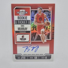 2023-24 Panini Contenders Optic Kris Murray Rookie Ticket Variation On Card Auto. rookie card picture