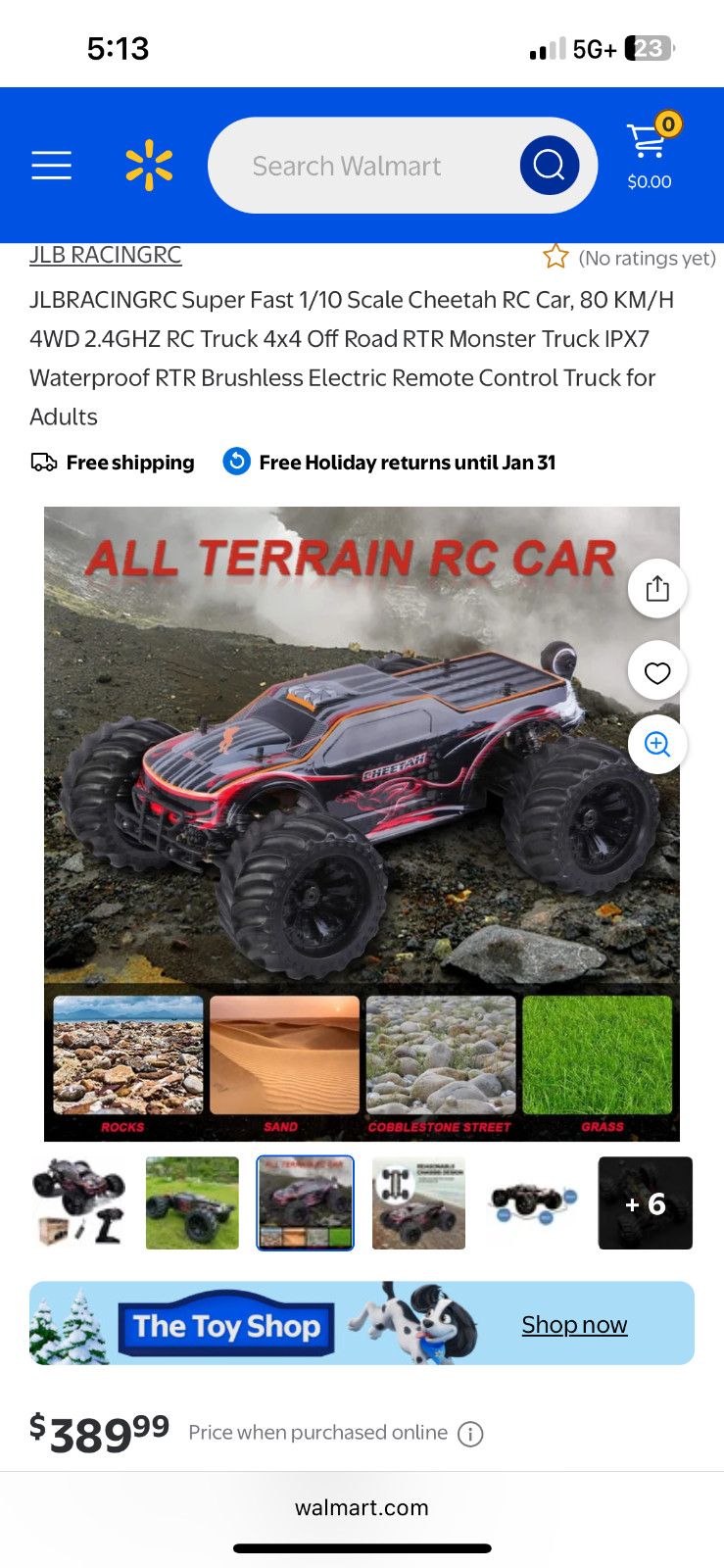 JLBRACINGRC 1/10 Brushless RC Car for Adults,Fast 50+ mph High Speed RTR RC Truc