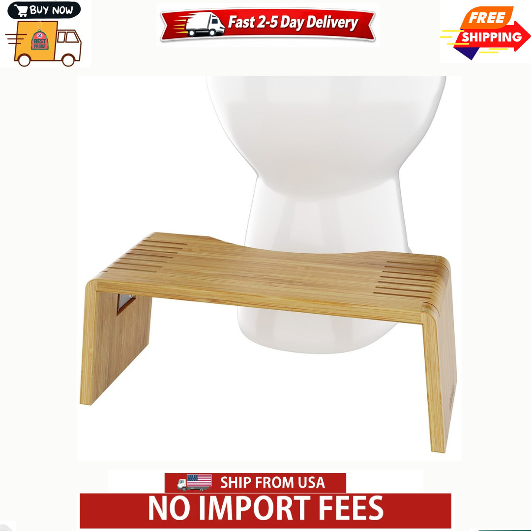 Squatty Potty Oslo Folding Bamboo Toilet Stool