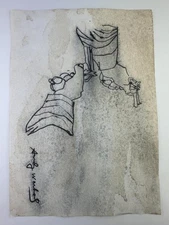 Andy Warhol COA Art Painting Original Drawing Vintage Paper Signed