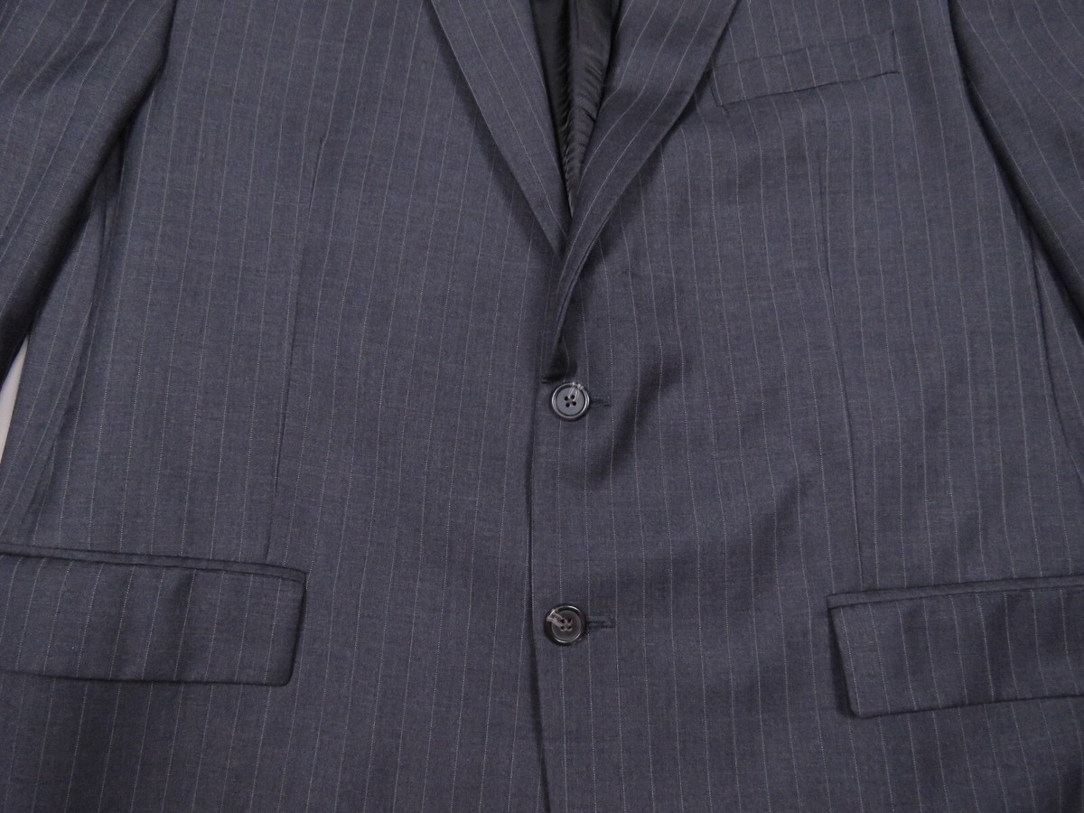 Lauren Ralph Lauren 100% Pure New Wool Pinstripe Button Blazer