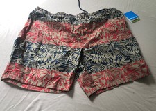 Columbia Mens Big 2X 8" Ins Red Blue Big Dipper Board Shorts Swim Trunks 475