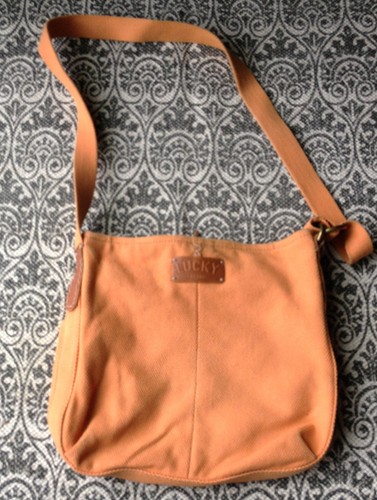Lucky Brand Messenger Crossbody Bag Orange Clemson - Picture 2 of 4