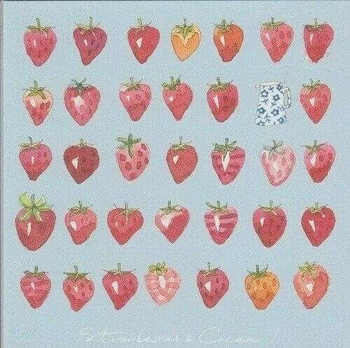 Strawberries & cream  Card Sophie Allport
