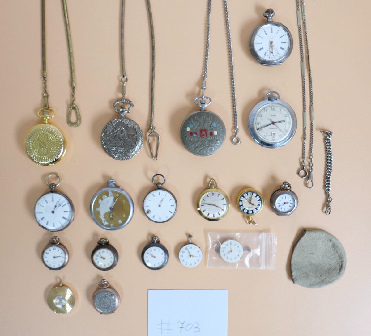 Konvolut 18 Taschenuhren Silber Prinzip Kienzle Ruhla Union