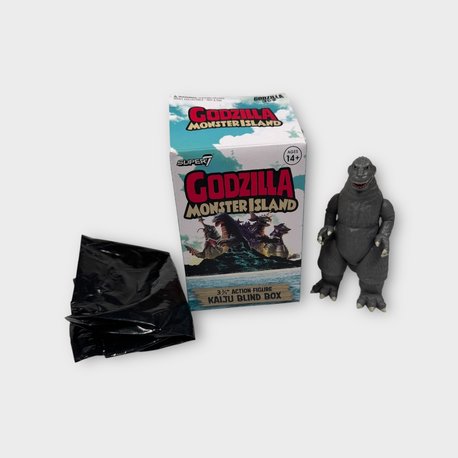 Super7 Godzilla 1962 3 Inch Monster Island Kaiju Blind Box Action Figure  