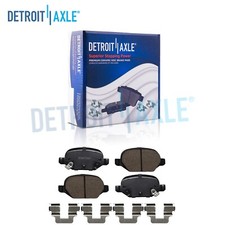 Rear Brake Pads w/ Hardware for 2012 2013 2014 2015 2016 2017 2018 2019 Fiat 500