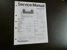 Original Service Manual Schaltplan Technics SA-CH650