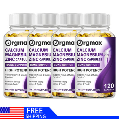 Calcium Magnesium Zinc with Vitamin D3 Strong For Bone Health Muscle Improvement