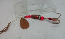 Vintage Wright & McGill RAZZLE DAZZLE #1 Copper 1/2" inline Spinner Lure 1960