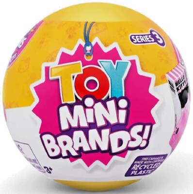 YOU CHOOSE: ZURU 5 SURPRISE TOY MINI BRANDS SERIES 3 (YELLOW BALL SERIES)