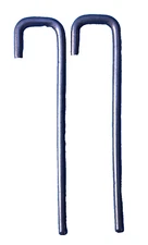 [2] CUSTOM 5/16" X 9"" SOUTHERN STYLE J-HOOK  EXHAUST  MUFFLER PIPE HANGERS