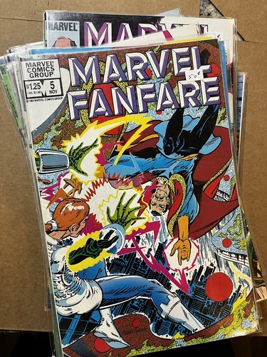 Marvel Fanfare 35x:  5-9, 13-17, 20-25, 28-30, 32-38, 40-42, 44, 46x2, 47 49 50