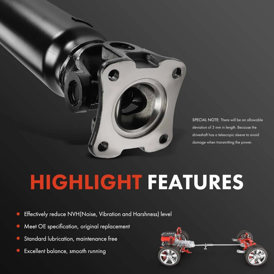 Rear Driveshaft Prop Shaft Assy for Ford F-250/ F-350 Super Duty 2011-2016 4WD - Image 4 of 4