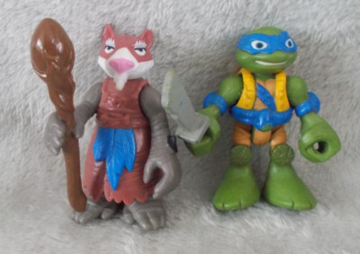 T.M.N.T Teenage Mutant Ninja Turtles Half Shell Heroes Splinter & Leonardo