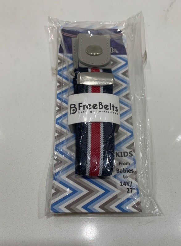 Brand New Buckle Free Belt for Child Boys and Girls Kids Blue and Red 12m-14y