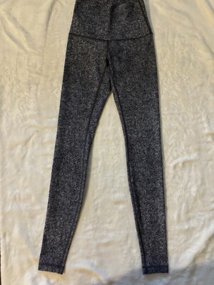 Lululemon Size Women's Leggings Black And White Speckled