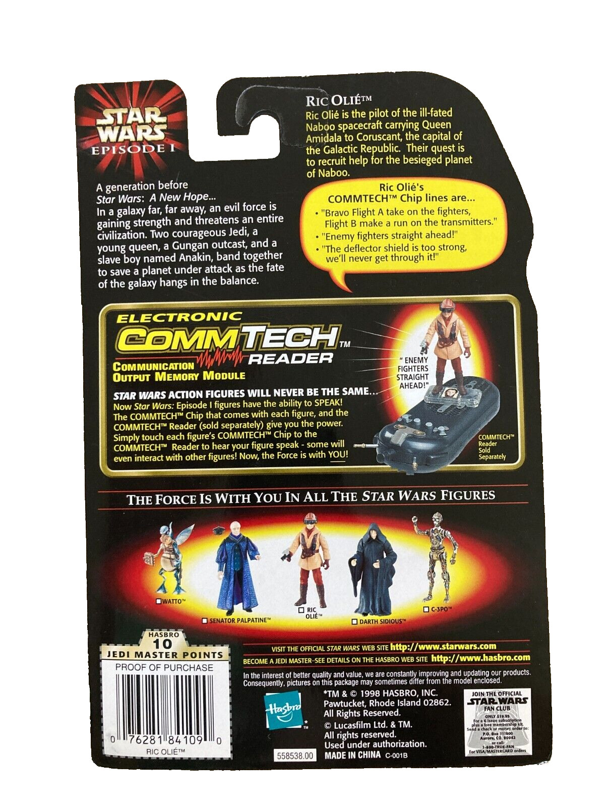 1998 Star Wars Episode 1  - Phantom Menace Action Figures (5 total) - *NIB* Lot