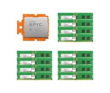 AMD EPYC 9654 Processors 2.4GHz CPU With SKhynix 384GB  12 32GB DDR5 4800MHz RAM