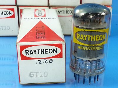 RAYTHEON 6T10  TUBE SINGLE  NOS NIB PERFECT ORIGINAL BOX