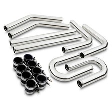 KIT TUBO RIGIDO FMIC CONVERSIONE INTERCOOLER TURBO UNIVERSALE 2,25" 57MM