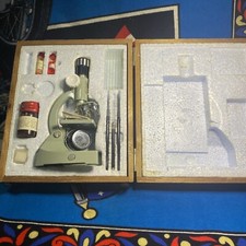 Vintage Tasco 750XKZ Deluxe Zoom Microscope Kit 50x-750x with Box Craw Almost Co