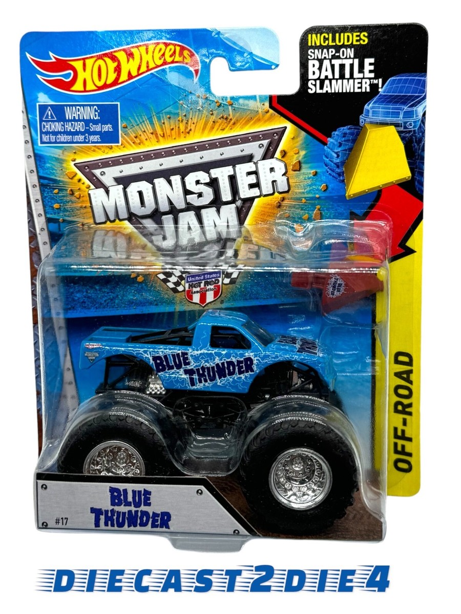 New/Sealed Hot Wheels Monster Jam 2014 Release BLUE THUNDER #17