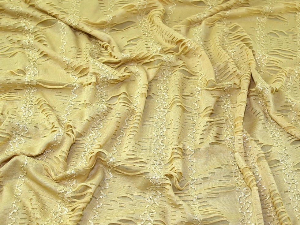 Textured Double Layer Stretch Jersey Knit Fabric Sold per metre