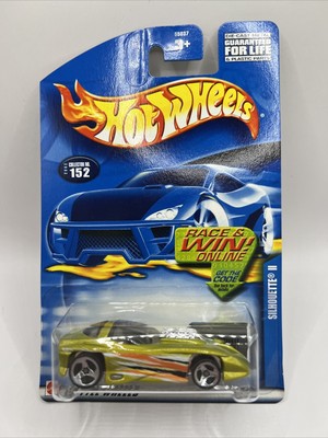 2002 Hot Wheels Collector #152 SILHOUETTE II Green w/Chrome Wheels 