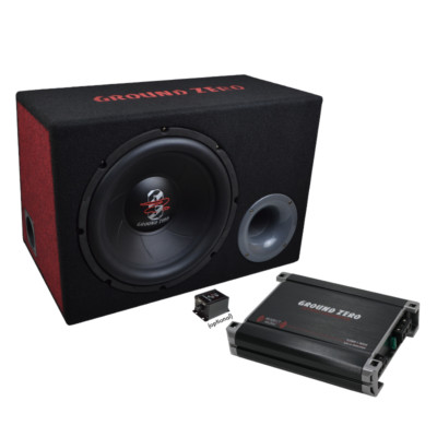 Ground Zero GZ BASS KIT 12.300X-II 30cm Subwoofer + Verstärker
