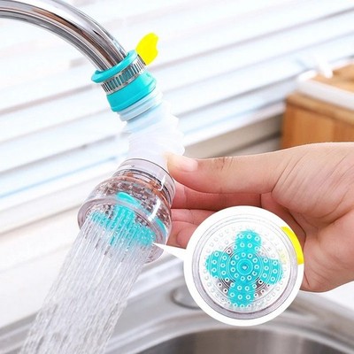 Universal 360 Rotation Faucet Bubbler Swivel Water Saving Economizer Head Shower